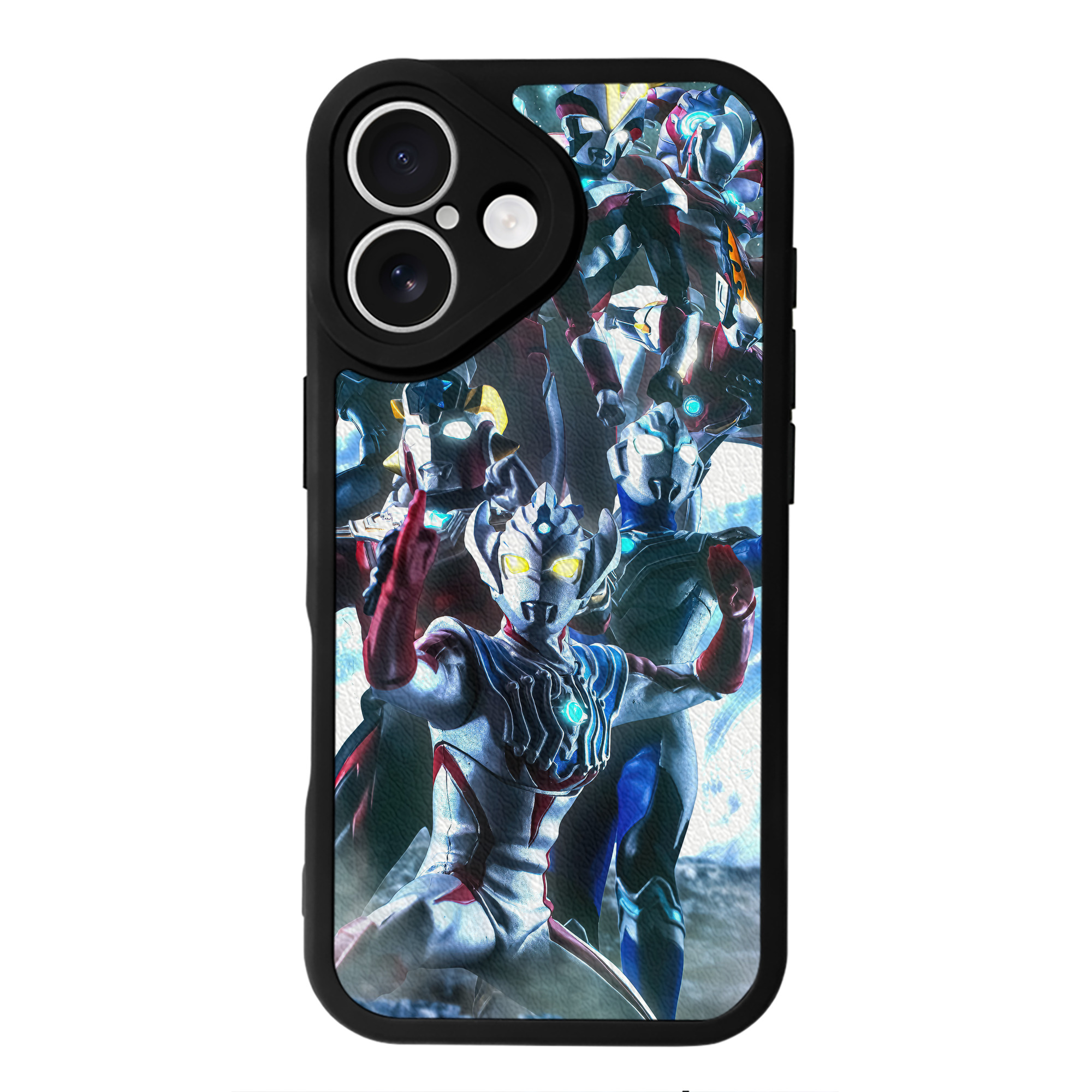 （画像用） ウルトラマン Ultraman 【iPhone 16シリーズ対応】シリコンスマホケース（レザー調） 材質：シリコン